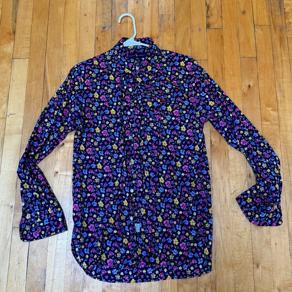 J. Crew Floral Slim Fit Button-Down Shirt (S)